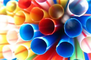 a vibrant variety of straws