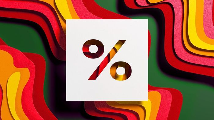 The formula to calculate percent error.
