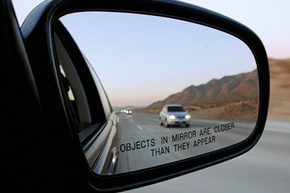 Side mirror of a car
