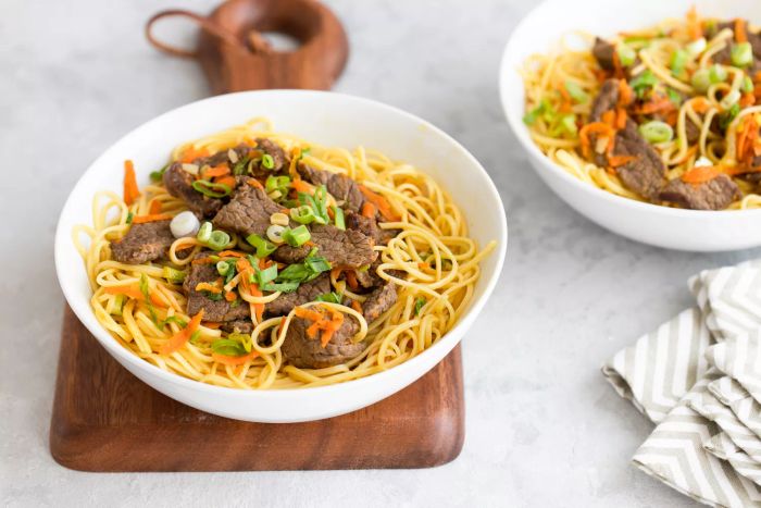 Beef lo mein recipe