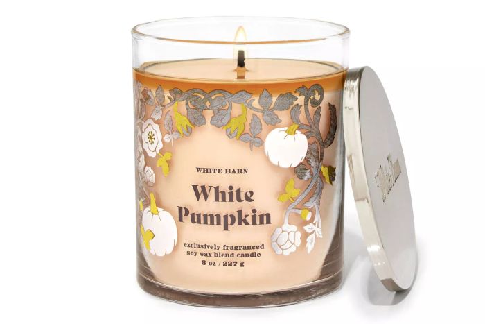 Single-Wick Candle in White Pumpkin Scent