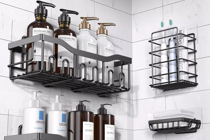 amazon-eudele-shower-storage-caddy-5pack-adhesive-storage-rustproof