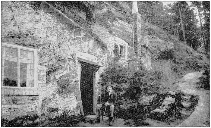 Antique photograph: Curious homes nestled inside a rock