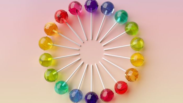 A visual depiction of Pop Rocks in various vibrant colors.