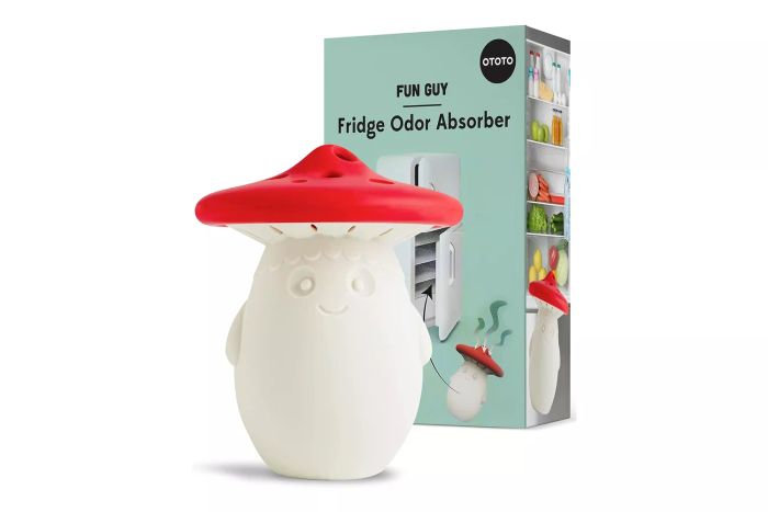 The OTOTO Fun Guy Fridge Deodorizer from Amazon is made with food-grade materials, providing a safe and efficient way to eliminate unpleasant odors in your fridge. This fun and functional product combines design with practicality.