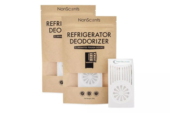 The NonScents Refrigerator Deodorizer (2-Pack) available on Amazon offers exceptional performance in odor elimination. It works better than many other deodorizing products on the market, ensuring your fridge stays fresh.
