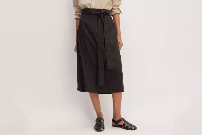 The Linen Wrap Skirt from Everlane