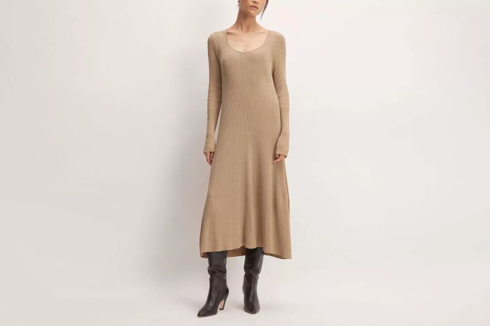 Everlane The Ribbed Scoopneck Dress
