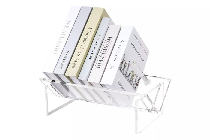 Sumerflos Acrylic Desktop Bookcase, Perfect for Book Storage