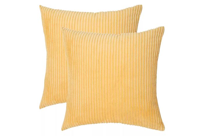 Amazon Miulee Corduroy Soft Decorative Throw Pillow Covers, Set of 2