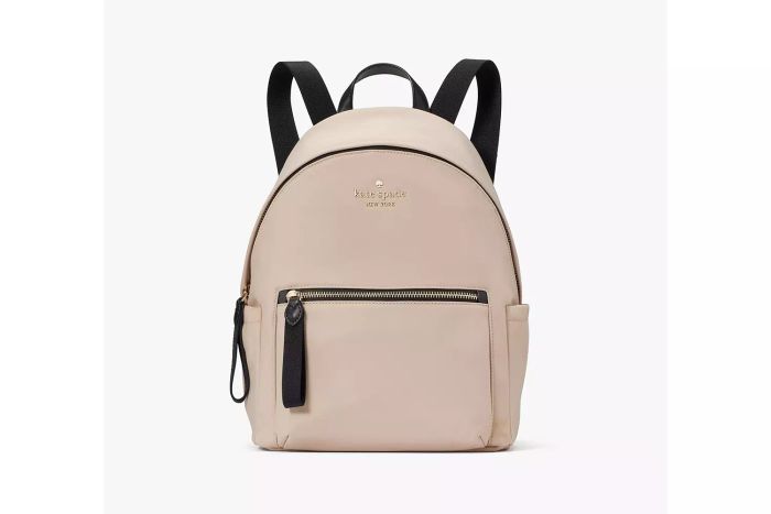 two-toned medium-sized backpack