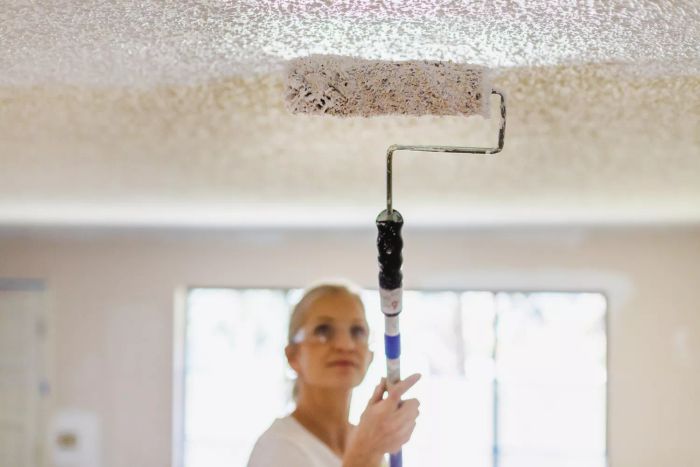 Painting a Popcorn Ceiling