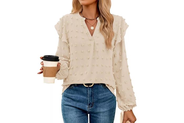 Ruffle Long Sleeve Top
