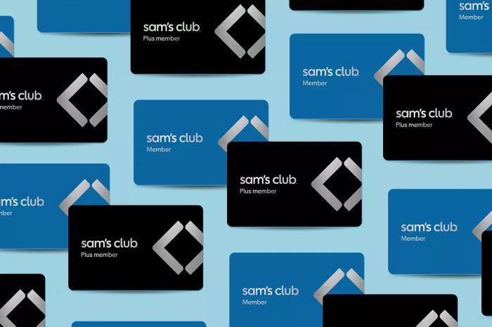 Sam's Club membership cards
