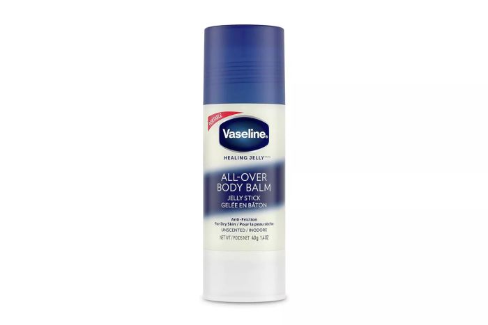 Vaseline Body Balm Stick for Dry Skin Relief, Unscented, Targeted