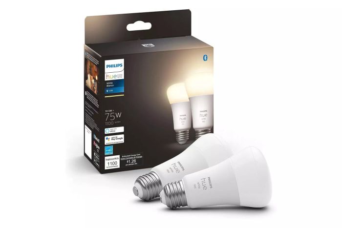 Philips Hue Smart 75W A19 LED Bulb - Soft Warm White Light