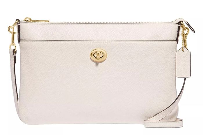Amazon Coach Women's Exclusive Polished Pebble Polly Crossbody