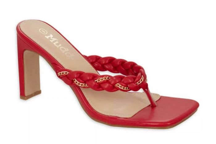 Walmart Mudd Women's Braided Strap High Heel Sandals