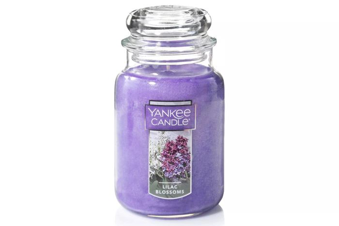 Amazon Yankee Candle Company Lilac Blossoms Scented 22oz Single Wick Candle