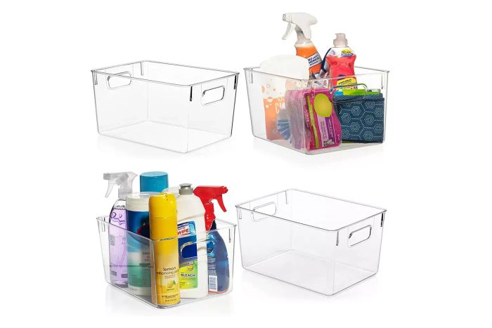ClearSpace Plastic Storage Bins – Ideal for Organizing Your Kitchen or Pantry