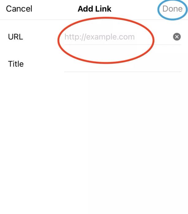 add link to instagram