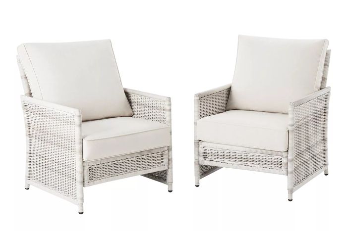 Walmart Better Homes & Gardens Paige Outdoor Wicker Stationary Lounge Chairs