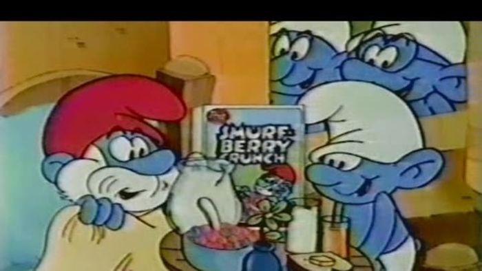 Smurf Berry Crunch Cereal Commercial (1983)