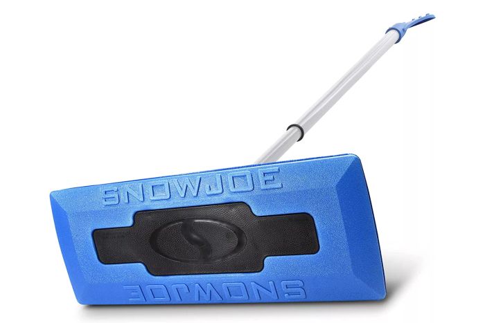 Snow Joe 2-in-1 Telescoping Snow Broom with Ice Scraper
