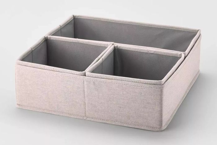 Brightroom Set of 4 Collapsible Fabric Drawer Organizers