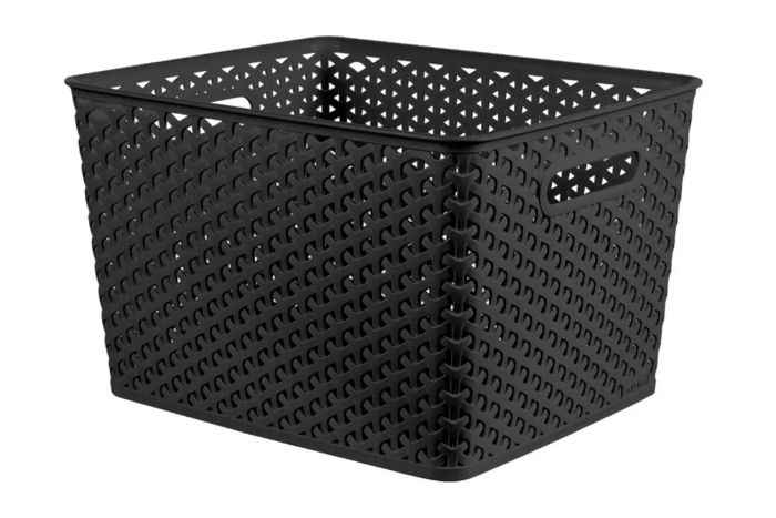 Brightroom Large Y-Weave Decorative Storage Basket