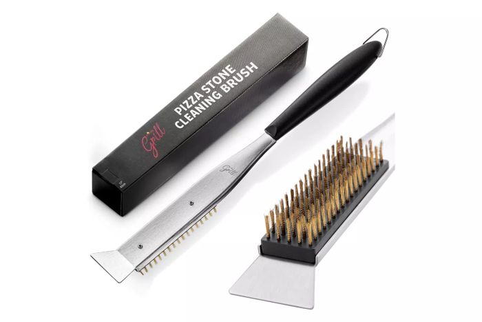 Hans Grill Cleaning Brush and Scraper for Pizza Stone