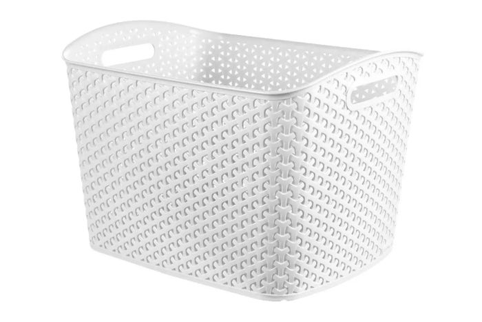 Brightroom Y-Weave XL Curved Decorative Storage Basket