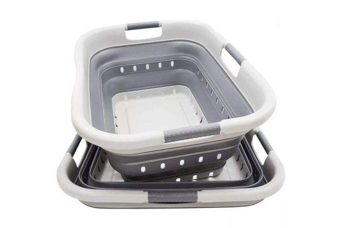Sammart Foldable Laundry Basket Set (2-Pack)