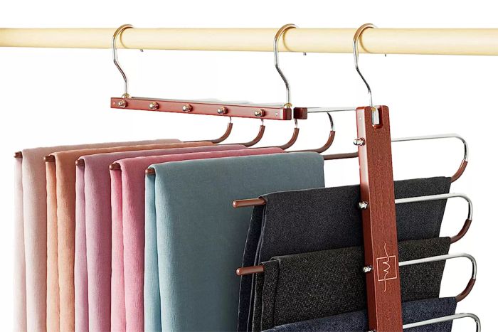 Amazon PD MORALVE Pants Hangers Space Saving