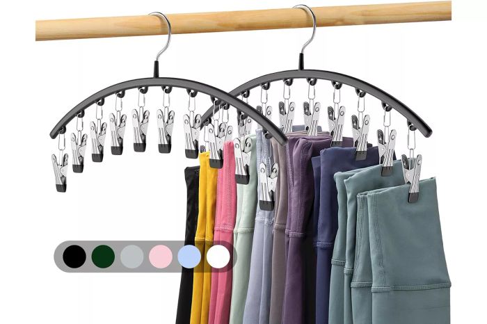 Closet Legging Organizer, Metal Yoga Pants Holder