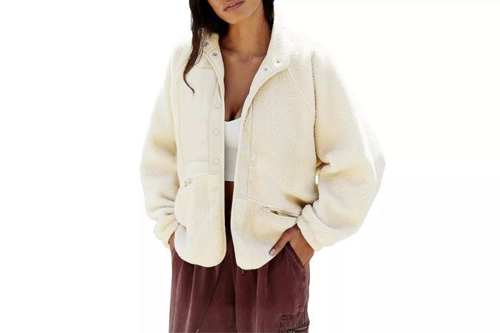 PrettyGarden Fleece Cropped Outerwear