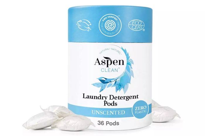 AspenClean Unscented Laundry Pods