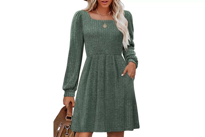 OFEEFAN Knit Sweater Dress Design
