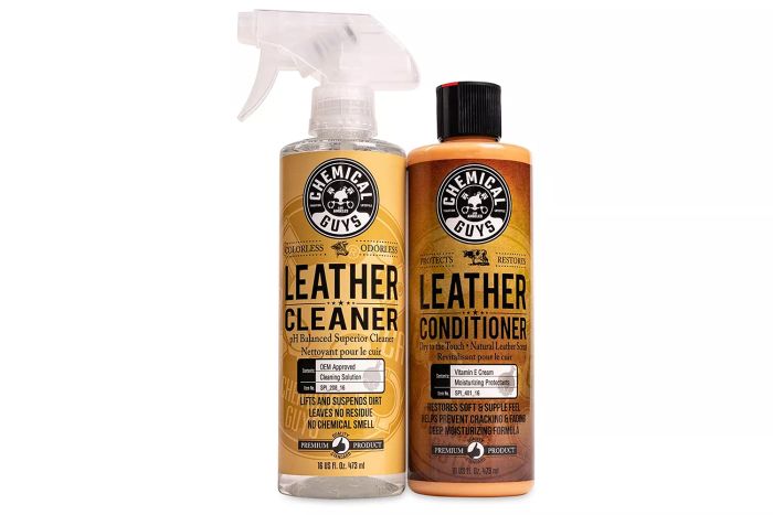 Amazon Chemical Guys Complete Leather Care Kit: Cleaner and Conditioner