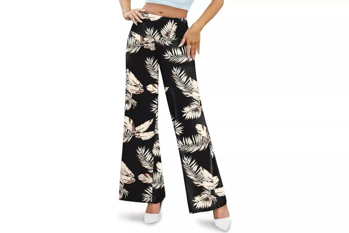 Arolina Stretchy Wide-Leg Palazzo Lounge Pants