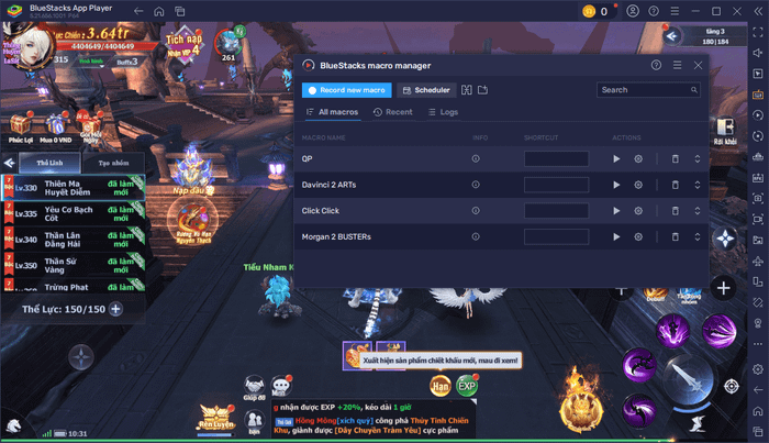 Sử dụng tính năng của BlueStacks để chơi Tiên Tôn: Cùng Phượng Đồng Hành trên PC hiệu quả hơn.