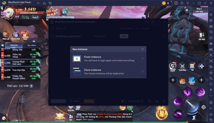 Sử dụng tính năng của BlueStacks để chơi Tiên Tôn: Cùng Phượng Đồng Hành trên PC hiệu quả hơn.
