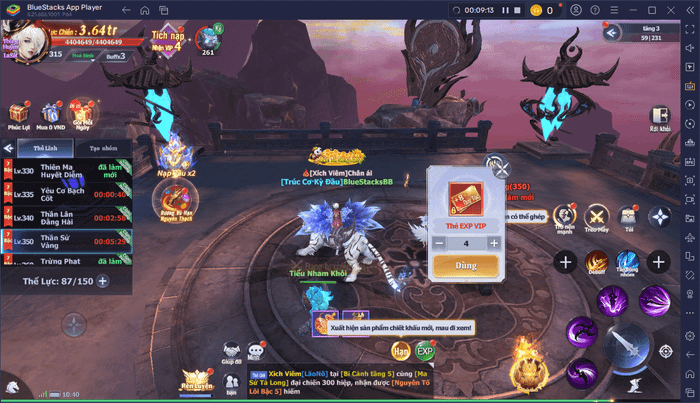 Sử dụng tính năng của BlueStacks để chơi Tiên Tôn: Cùng Phượng Đồng Hành trên PC hiệu quả hơn.
