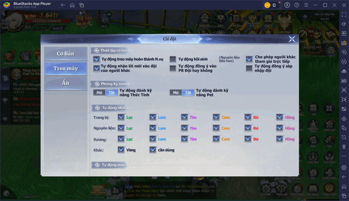 Sử dụng các tính năng của BlueStacks để chơi Tiên Tôn: Cùng Phượng Đồng Hành trên PC hiệu quả hơn.