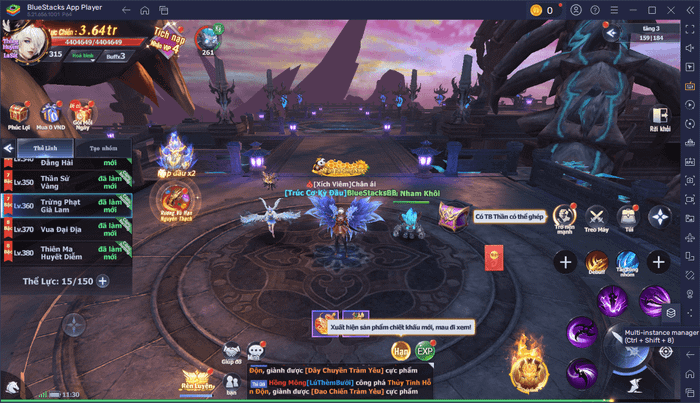 Sử dụng tính năng của BlueStacks để chơi Tiên Tôn: Cùng Phượng Đồng Hành trên PC hiệu quả hơn.