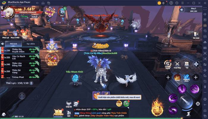 Sử dụng tính năng của BlueStacks để chơi Tiên Tôn: Cùng Phượng Đồng Hành trên PC hiệu quả hơn.