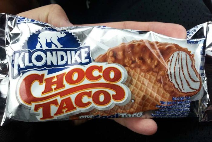 An image of the Choco Taco is shown