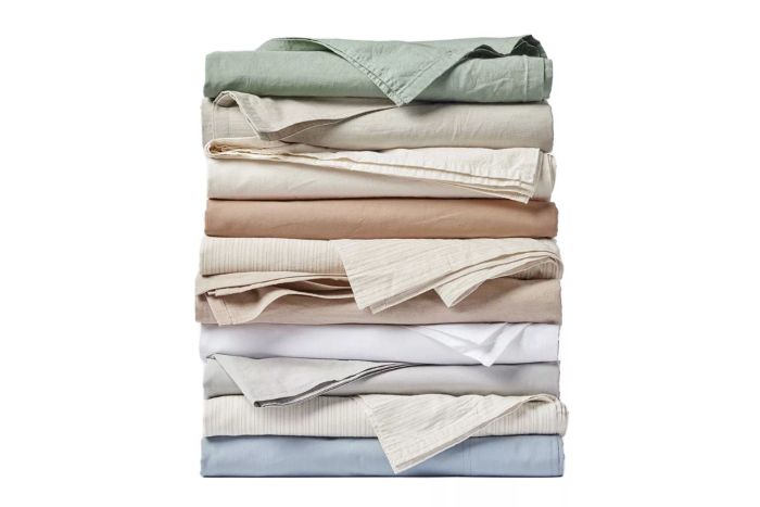 Coyuchi Organic Crinkled Percale Sheets
