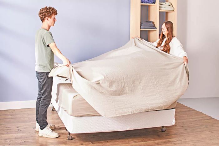 Coyuchi Organic Crinkled Percale Sheets