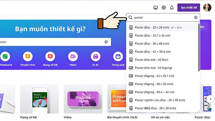 Lựa chọn kích thước poster phù hợp